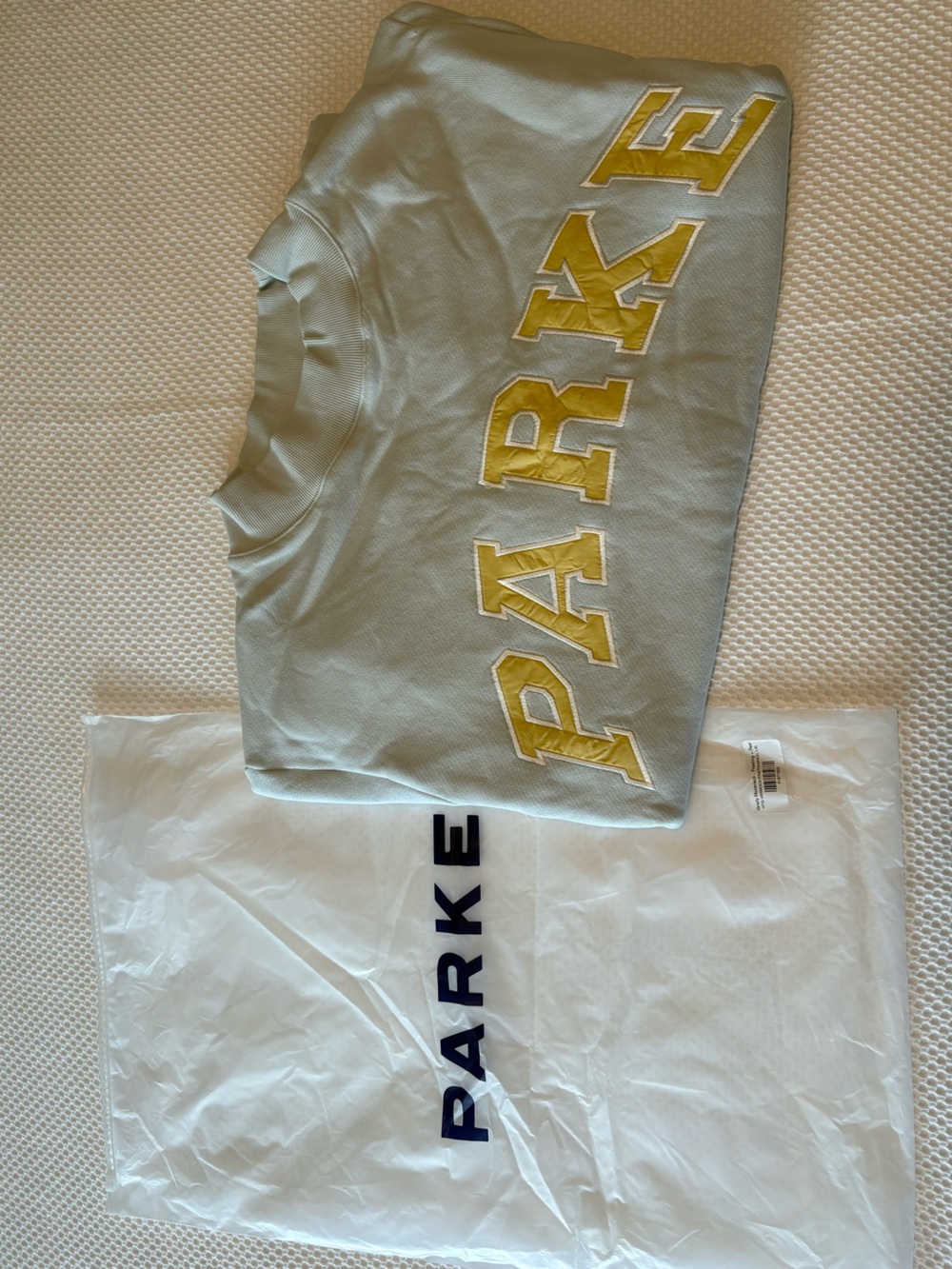 PARKE Heritage Varsity Mockneck Blueberry Lemonade L/XL New Birthday Drop - Picture 2 of 6
